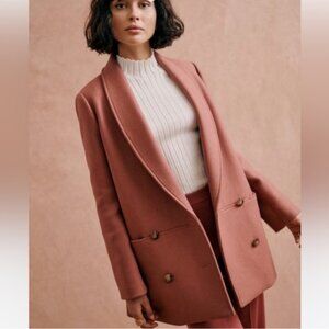 Sezane James Coat // Bois De Rose (Rosewood) // Size 36 // Like New